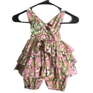 Mustard pie baby girls jubilee romper 9 months cute girly kids